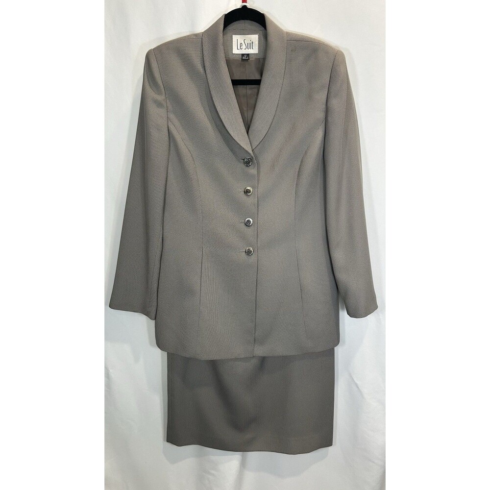 Le Suit 2 Piece Skirt Suit Size 12